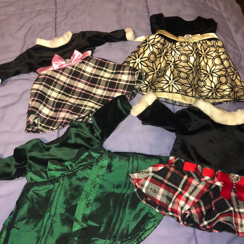 4 American Girl Doll Dresses